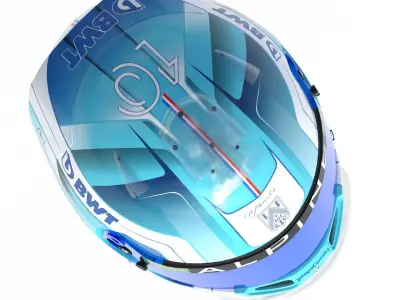 F1 Gasly Helmet 2024 3D model