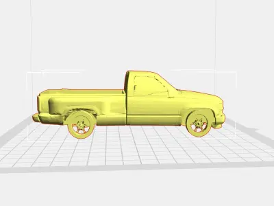1995 Chevy K1500 With Step-side Bed 3D print model