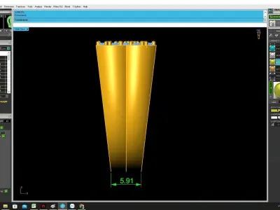 Luxury Initial Letter Pave Diamond Ring for Men 3D Model 4346 3D print model