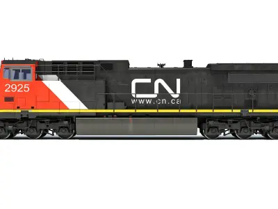 Canadian National Locomotive 3D model