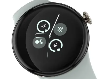 Google Pixel Watch 2 Gold 3D model