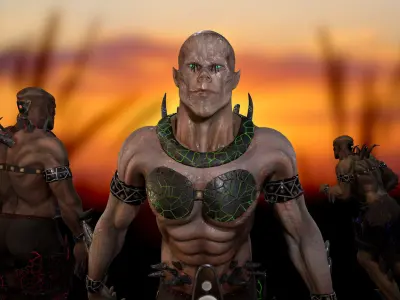 Alien GHS Low-poly 3D model