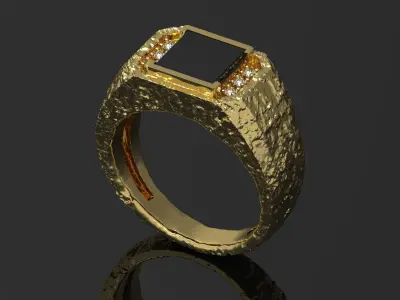 nugget ring  0179 3D print model