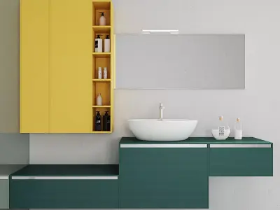 Bathroom furniture set Arcom Escape 3 3D model