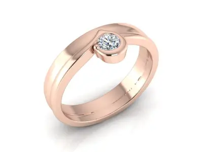 Diamond Jewelry Ring 3D print model 29