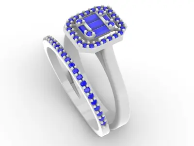 Jewelry Diamond Ring Model RG64 Free 3D print model