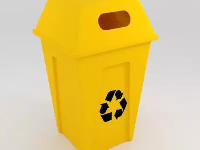  trash can  Free 3D model