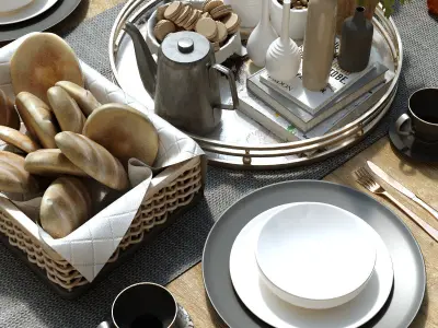 tableware set 152 3D model