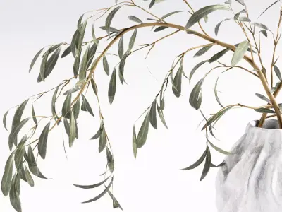 Bouquet-Olive branches-H69 3D model