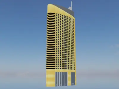 Address Dubai Mall Low-poly 3D model