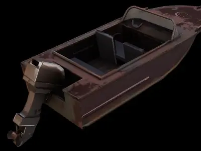 SpeedBoat  Low-poly 3D model