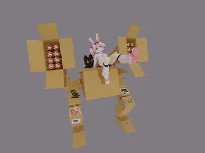 Mecha carbox Free 3D print model