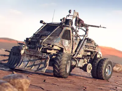 Apocalyptic Truck 4 3D model