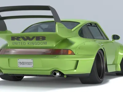 Porsche 911 GT2 RWB 3D model