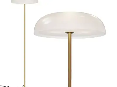 Modern Glossy Floor Lamp 3D model