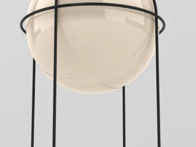 Orbit Hanging Ball Pendant Light 3D model