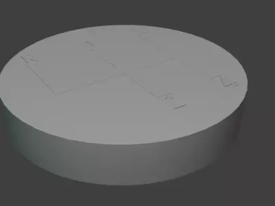 3D Printable Golfball-Style Gear Knob - 4-Speed Edition 3D print model