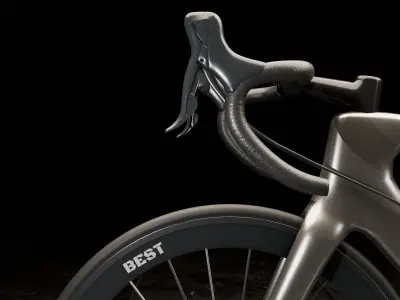 High quality Sport Bike metallic  Low-poly 3D model