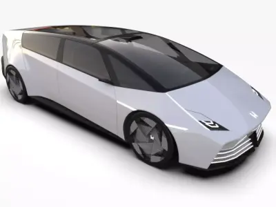 Honda Saloon 0 Concept Car HighPoly 3D model