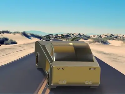 Drag car Free 3D model