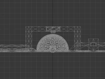 Day-Night-Season Ecosystem Simulator Concept 3D model