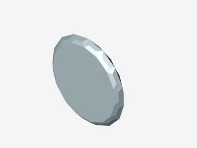 Diamond coin Free 3D model