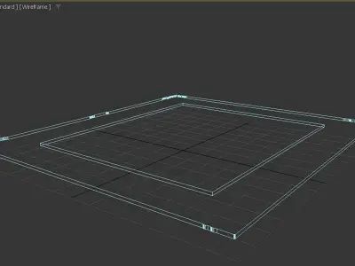 Painting Frame Low-poly 3D model