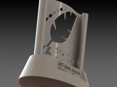 TroX award that says start up school Free 3D model