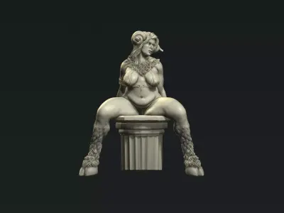 Aries sign goddess 3D print model