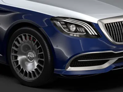 Mercedes Maybach S 650 X222 2019 3D model