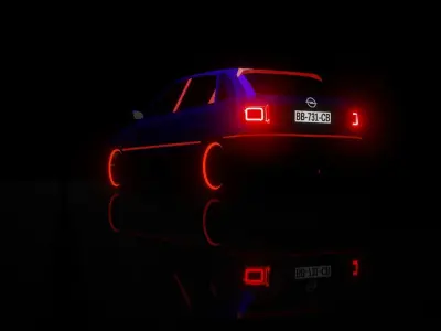 Opel Astra old Model  Free 3D model