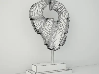 Tree Slice Tabletop Sculpture 3D model