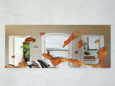 Teak Root Mirror 7 3D model