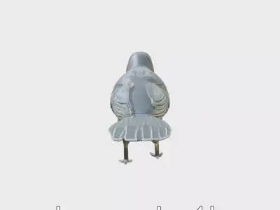 American Crow 3D Model with Realistic Black Plumage Low-poly 3D model