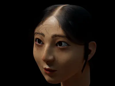 Realistic Girl Character  3D model