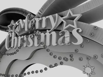 Merry Cristmas Arch 3D model