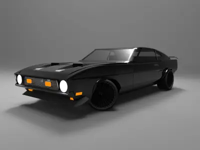 1971 Boss 351mach 1 beta v3 Free 3D model