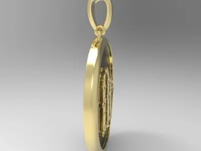 Decorative Letter U 3D print model