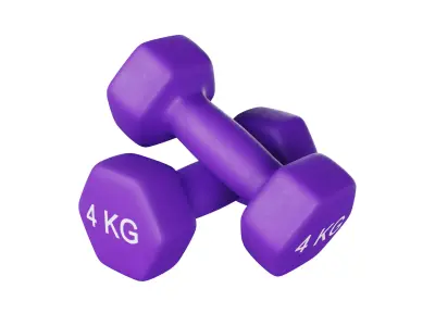4 Kg Dumbbell 3D model