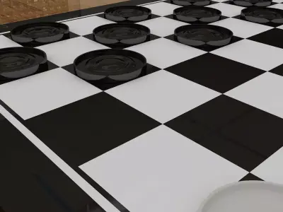 Checkers 3D model
