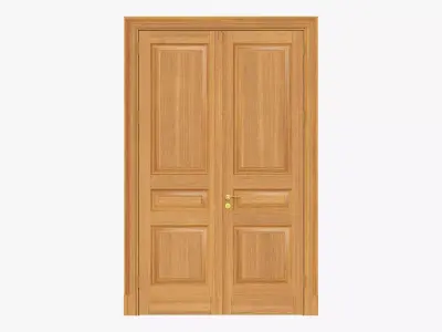 Door classic 09 double 3D model