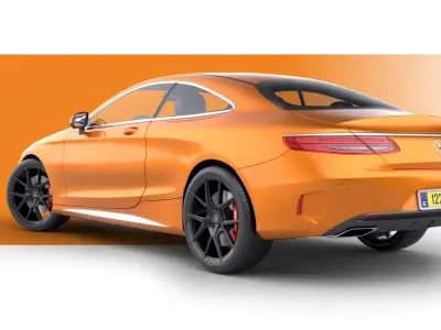 Mercedes Benz S Class Coupe 2015 3D model purchase
