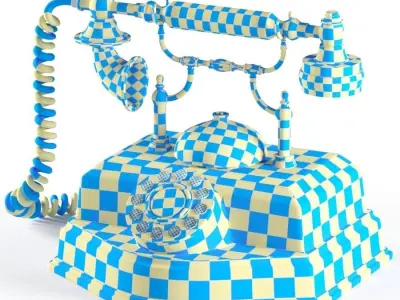 Antique Telephone 3D model