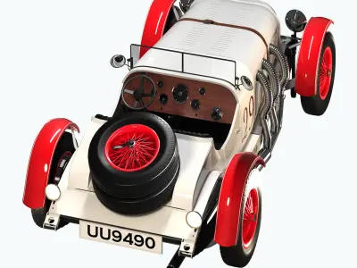 Mercedes sskl 1929 3D model