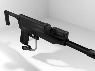 Paintball Marker - Woodsball Type 2 3D model