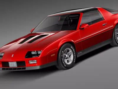 Chevrolet Camaro Z28 1990 3D model