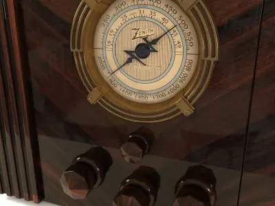 Zenith 812 Radio 3D model