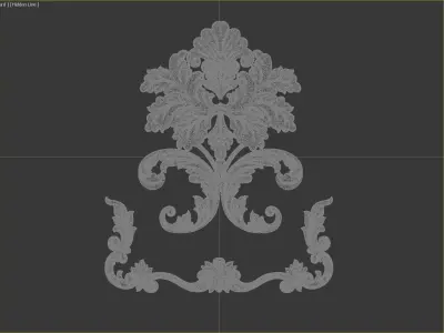 ornamental classic decoration 3d model vol 24 3D model