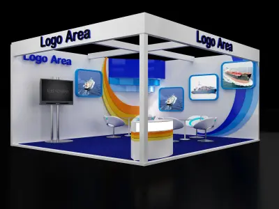  Booth Exhibition Stand a110a 3D model