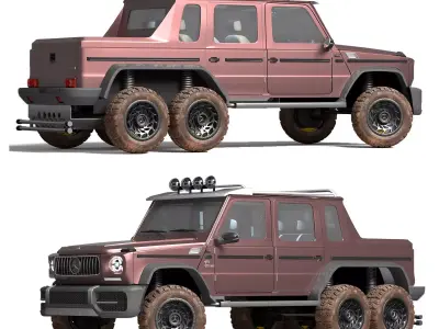 OFF ROAD BENZ G63 3D model